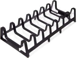 Soporte para tapas y platos 30 × 14 × 6 cm, negro