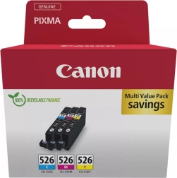 Multipack Canon CLI-526 cian/magenta/amarillo