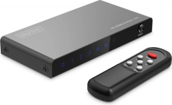 Conmutador HDMI 4K 3x1 con mando a distancia, 60 Hz, negro