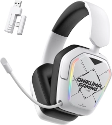 Auriculares inalámbricos gaming ONIKUMA GT883 blancos
