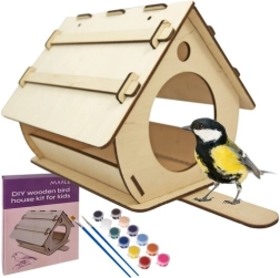 Comedero de madera para pájaros DIY para montar y pintar Maaleo - 1 pieza