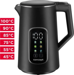 Hervidor eléctrico con regulación de temperatura 1,7 l