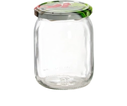 Tarro de vidrio para conservas de 540 ml con tapa Twist-Off de 82 mm