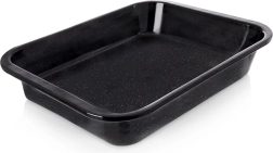Bandeja de horno profunda rectangular esmaltada 41 × 32 × 6 cm