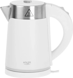 Mini hervidor eléctrico Adler de 0,6 l, blanco