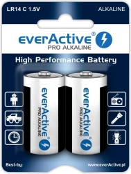 Pilas alcalinas C (LR14) everActive, blíster 2 uds
