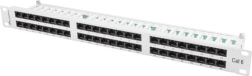 Panel de parcheo 48 puertos 1U cat.6 gris