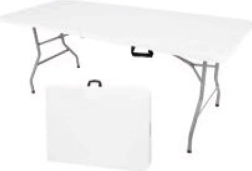 Mesa banquetera plegable FEST 180 blanca