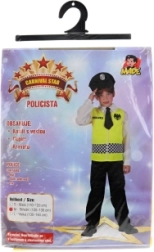 Disfraz infantil de carnaval de policía 120–130 cm
