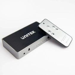 Conmutador HDMI 3× entrada a 1× salida con soporte 4K y control remoto
