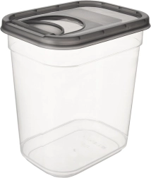 Bote de plástico para alimentos a granel con dosificador Grey 1,9 l