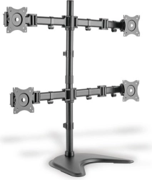 Soporte para cuatro monitores, 27 pulgadas, giratorio 360°