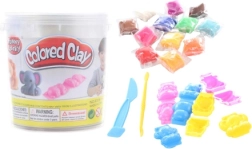 Set para modelar en cubo – 12 colores de plastilina y moldes