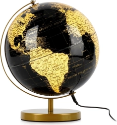 Lámpara de sobremesa con forma de globo terráqueo 31 cm