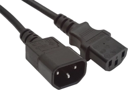 Cable de alimentación alargador de 1,8 m con certificación VDE