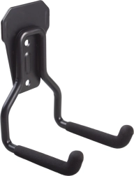 Soporte de pared metálico negro para garaje