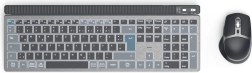 Teclado y ratón inalámbricos Hama WKM-750 negros