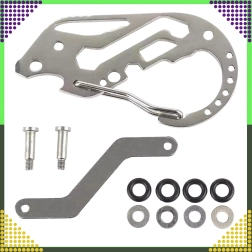 Mosquetón multifunción para llaves – multiherramienta de bolsillo de acero inoxidable