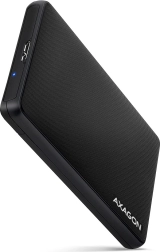 Caja externa de plástico sin tornillos 2.5 SATA 6G negra
