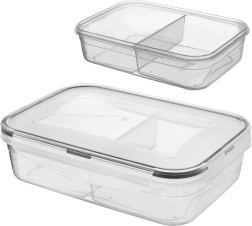 Caja dividida para alimentos con tapa y junta 1 l