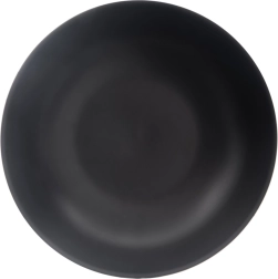 Plato hondo de cerámica negro 20,5 cm, 800 ml