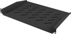 Estante universal 1U para rack de 19" 483 × 315 mm, negro
