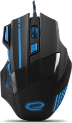 Ratón gaming con cable 7D óptico USB MX201 Wolf azul