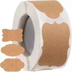 Etiquetas vintage autoadhesivas en rollo, 300 uds