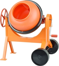 Mezcladora de arena naranja para niños