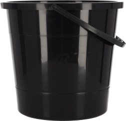 Cubo de 10 l – negro, fabricación polaca