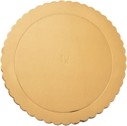 Base redonda dorada para tarta 30 cm