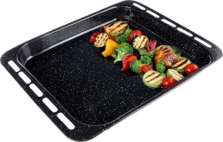 Bandeja honda esmaltada para hornear 45,5 × 36 × 5 cm