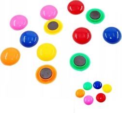 Juego de accesorios para pizarra blanca magnética: 4 rotuladores, borrador magnético e imanes de colores