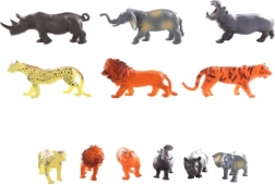 Animales salvajes – set de 12 figuras de plástico