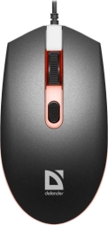 Ratón gaming DEFENDER DOT óptico, retroiluminación en 7 colores, 1000 DPI