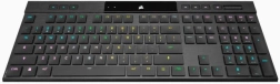 Teclado mecánico inalámbrico Corsair K100 RGB Air Ultra Thin Cherry MX