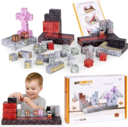 Set de construcción magnética para niños, 160 piezas