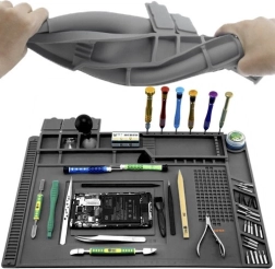 Alfombrilla de servicio de silicona con organizador 30 × 45 cm BIG7REN/Bigstren