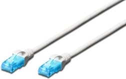 Cable patch RJ45 U/UTP categoría 5e PVC Blanco 1 m