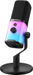 Micrófono Maono PD100X RGB negro