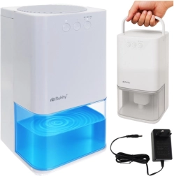 Deshumidificador de aire con iluminación LED y temporizador RUHHY, blanco