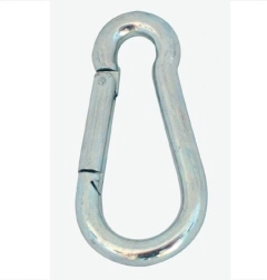 Mosquetón galvanizado 40 × 4 mm, juego de 10 uds