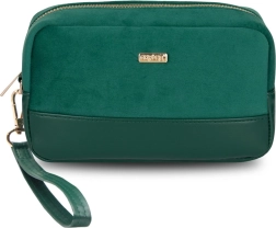 Neceser cosmético verde EMILY Velvet