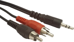 Cable Minijack a 2x RCA Chinch 2,5 m