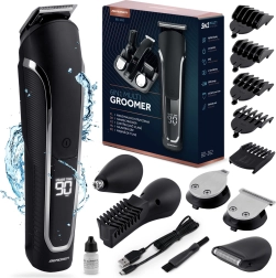 Set de afeitado y recorte Berdsen 6 en 1 Barber Master negro