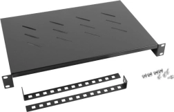 Bandeja para armarios rack 19" 1U, 600 mm, negra LANBERG