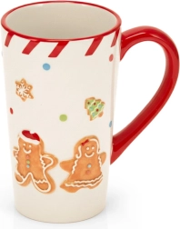 Taza de cerámica con muñeco de jengibre 570 ml