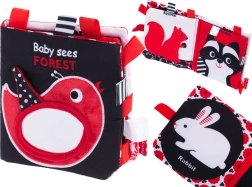 Libro textil de alto contraste para bebés Bosque