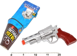 Pistola policial con placa 22 cm – juguete para niños