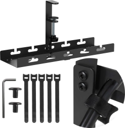 Organizador de cables bajo escritorio con abrazadera de liberación rápida 40 cm